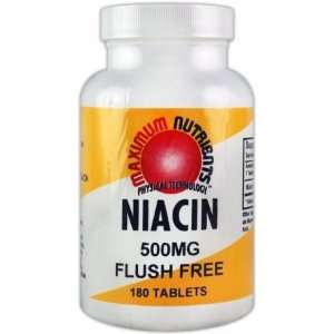  Maximum Nutrients Niacin Flush Free   180 Tablets Health 