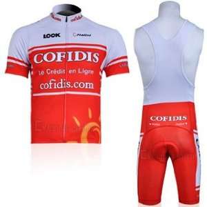  2012 Style COFIDIS cycling jersey Set short sleeved jersey 