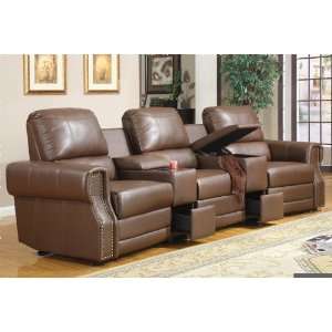  5pcs Recliners Home Theater Leather Sofa, #BQ S344P1: Home 