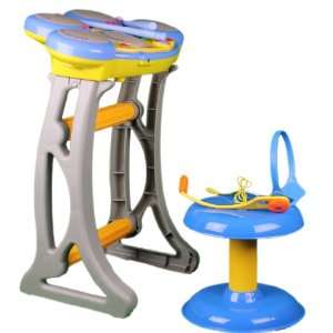  Drum set (multi function) with stool and head mic incl. Toys & Games
