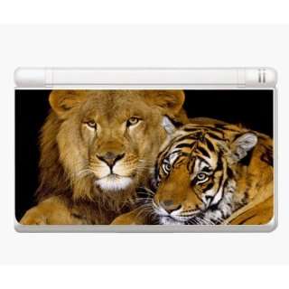   DS Lite Skin   Animal Kingdom Lion Tiger Couple 