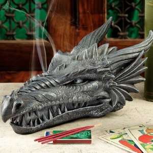  Stryker the Smoking Dragon Sculptural Incense Box