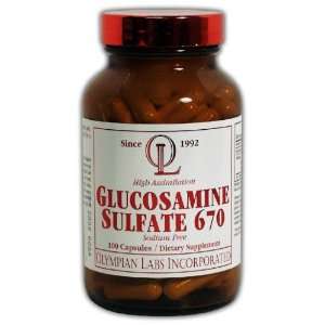 Olympian Labs Glucosamine Sulfate, 670mg Twin Pack (Packaging May Vary 