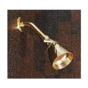 Sign of the Crab P0086N Polished Nickel Shower Head with Arm and Escut 