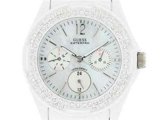BRAND NEW GUESS WHITE ROCK CANDY LADIES WATCH G12543L NEW IN BOX WITH 