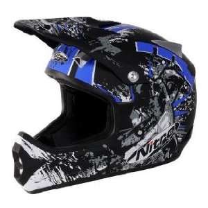  Nitro Extreme MX Helmet Black/ Blue XX Large Automotive