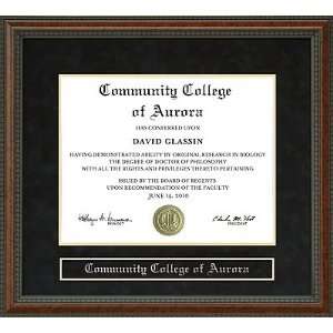  Community College of Aurora Diploma Frame Sports 