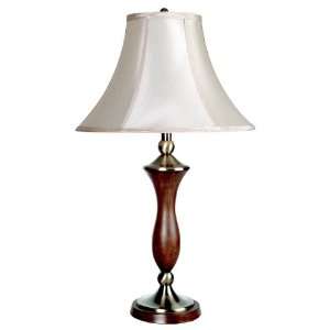  Cal Lighting BO 858  3 way Metal table lamp in two tone 