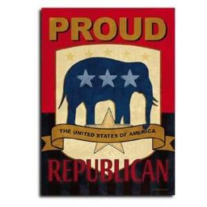  Proud Republican Toland Art Banner: Patio, Lawn & Garden