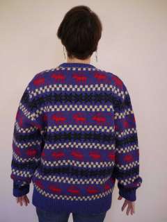 Vtg Ralph Lauren CHAPS Shetland Wool Fair Isle Sweater  