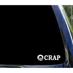  OCRAP . funny anti obama sticker decal 