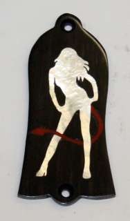Truss Rod Cover with She Devil Inlay 02 Gibson  