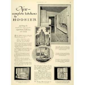   Indiana Kitchen Unit Furniture Cabinet   Original Print Ad Home