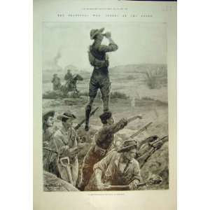  1899 Transvaal War Trenches Mafeking Shooting Gun