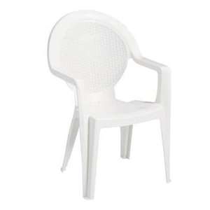  Grosfillex® Trinidad Stacking Armchair   White (Sold In 