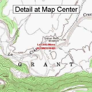  USGS Topographic Quadrangle Map   La Cinta Mesa, New 