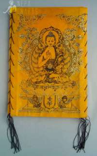 Lokta Paper Shakyamuni Buddha Light Orange Lamp Shade  
