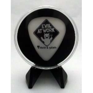  Evil At Work Guitar Pick With MADE IN USA Display Case 