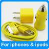 Car vehicle Charger USB Data Cable cord for iPod Touch iPhone 4 4G 4S 