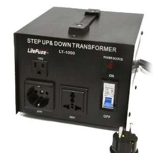   LiteFuze 1000 Watt Voltage Converter Transformer LT 1000: Electronics