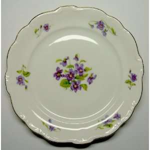  Violetta 7.5 inch Salad Plate with gold trim: Everything 