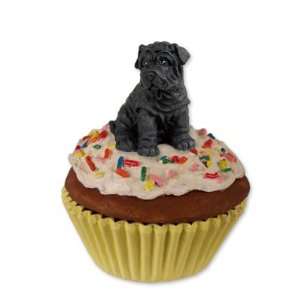  Shar Pei PupCake Dog Trinket Box   Black: Home & Kitchen