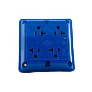   Specification Grade, Grounding, Surge with Indicator Light, Blue Home