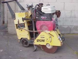 STOW 20 CONCRETE SAW SELF PROPELLED WITH HONDA GX620 20 HORSEPOWER 