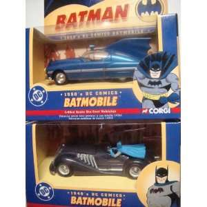 Corgi Batman Classic Collector 1940s & 1950s Batmobile Set Scale 1 