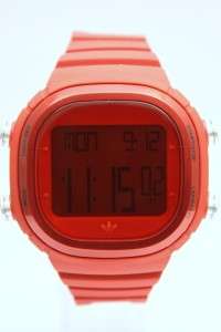 New Adidas Men Seoul Digital Chronograph Red Rubber Band Watch ADH2072 
