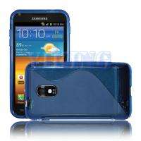 Blue TPU Gel Skin case for Sprint Samsung Galaxy S II 2 Epic 4G Touch 