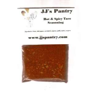 JJs Pantry Hot & Spicy Taco Seasoning Mix:  Grocery 