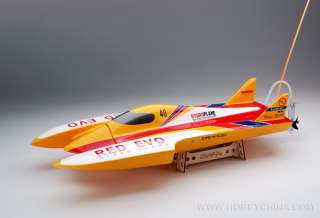 RED EVO HYDRO PLANE BRUSHLESS RACING BOAT EXTREME  