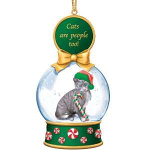  Cat Snow Globe Ornaments: Home & Kitchen