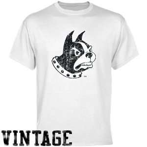  Wofford Terriers White Distressed Logo Vintage T shirt 
