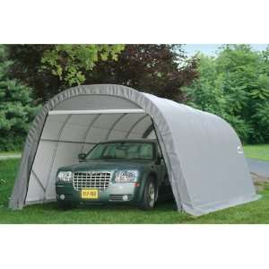   12 x 20 x 8 Round Style Shelter, Grey Cover: Patio, Lawn & Garden
