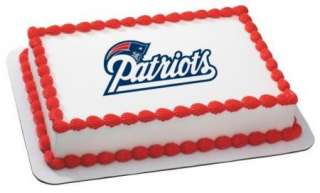 NFL New England Patriots ~ Edible Image Icing Cake, Cupcake Topper 