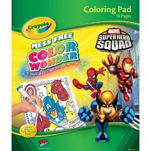  Crayola Color Wonder Super Hero Squad Coloring Pad Toys 