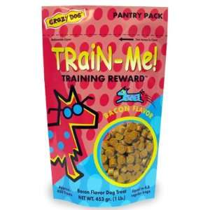  Crazy Dog Train Me! Treats Bacon Flavor (1 lb): Pet 