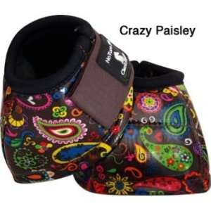  Classic Equine No Turn DL Bell Boots Large Crazy P