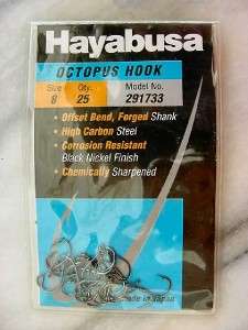 Hayabusa #291733 Size.8 Octopus Hooks, Qty 25  