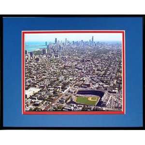  Wrigley Field Aerial with Chicago Skyline Artwork: Home 