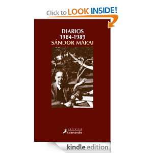Diarios 1984 1989 (Narrativa (salamandra)) (Spanish Edition): Sándor 