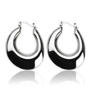  316L Stainless Steel Crescent Moon Casual Click Top 