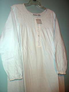 Phases 100% Cotton Knit Long Sleeve Nightgown  