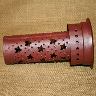 Red Star Quart Punched Tin Mason Jar Tart Warmer Replacement Bowl 
