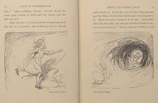 ALICE IN WONDERLAND Alices 1ST EDITION Adventures RARE Fairy Tale 