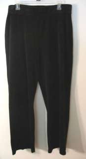 Womens Karen Scott Black Velour Pants, Size XL, NWT  