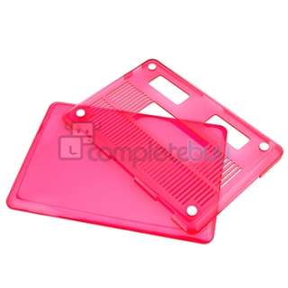   Crystal +Pink Snap On Hard Skin Case Cover For Macbook Pro 13 inch
