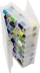 New Creative Options Thread Organizer 48 Compartments, Clear Double 
